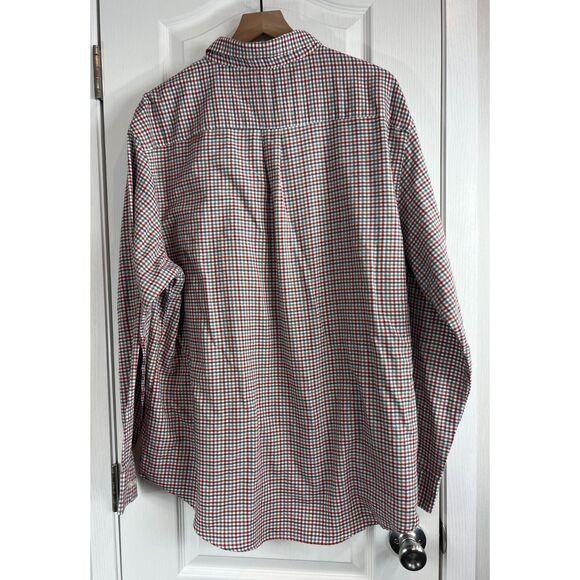 Van Heusen Men's Long Sleeve Lightweight Flannel Shirt Gray Green Tan Size XXL - Picture 2 of 9